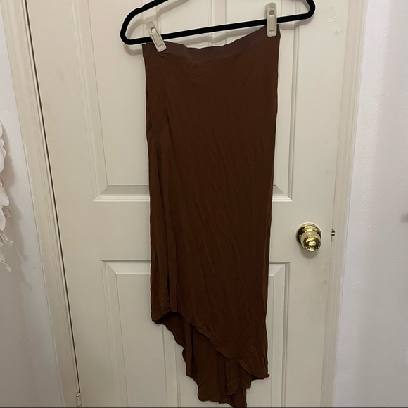 Jean Paul Gauthier Brown Midi Asymmetrical Skirt - Picture 2 of 7